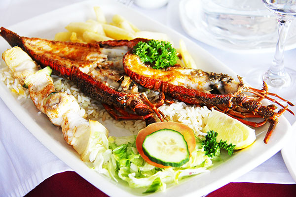 東京　レストラン　グルメ　　エビ